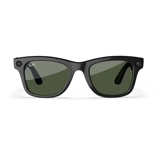 Ray-Ban Meta - Wayfarer Large glasses with Meta AI, Audio, Photo, Video Compatibility - Green Lenses