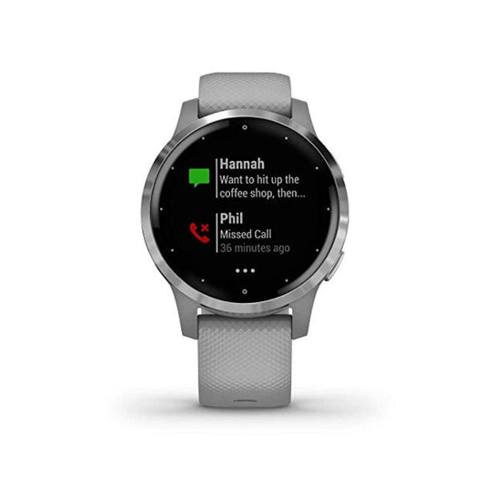 Garmin - vivoactive 4S Smartwatch 40mm Fiber-Reinforced Polymer - Silver - 010-02172-01