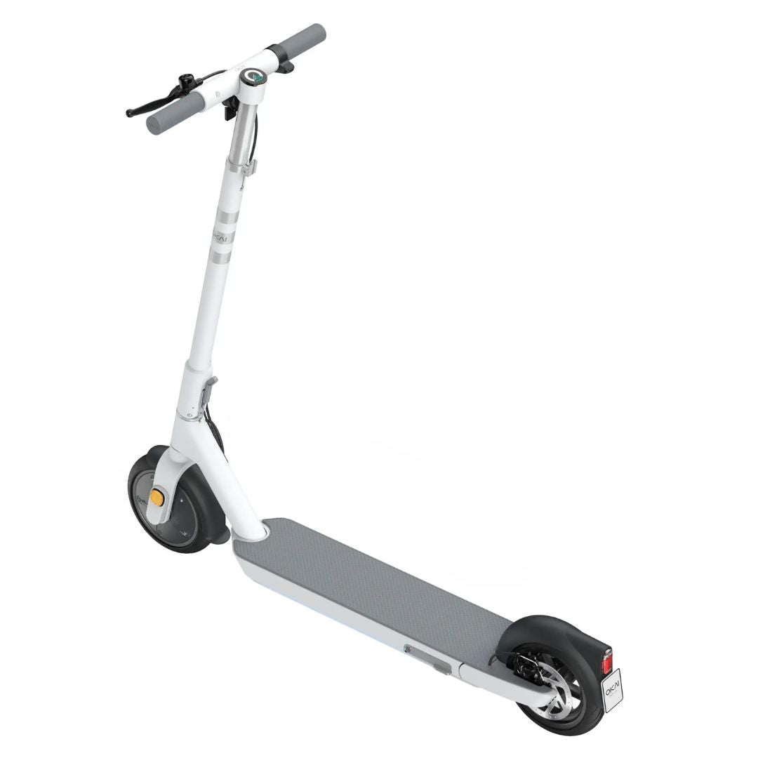 OKAI - Neon II Electric Scooter w/ 25 Miles Operating Range & 15.5 mph Max Speed - White - ES20-WHITE