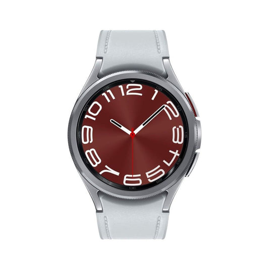 Samsung - Galaxy Watch6 Classic Stainless Steel Smartwatch 43mm Bluetooth - Silver - SM-R950NZSAXAA