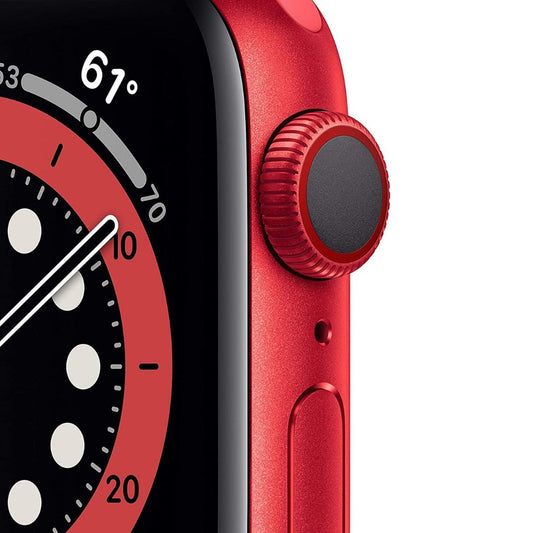 Restored Apple Watch Series 6 (GPS + Cellular) 44mm (PRODUCT)RED Aluminum Case with Red Sports Band - M07K3LL/A
