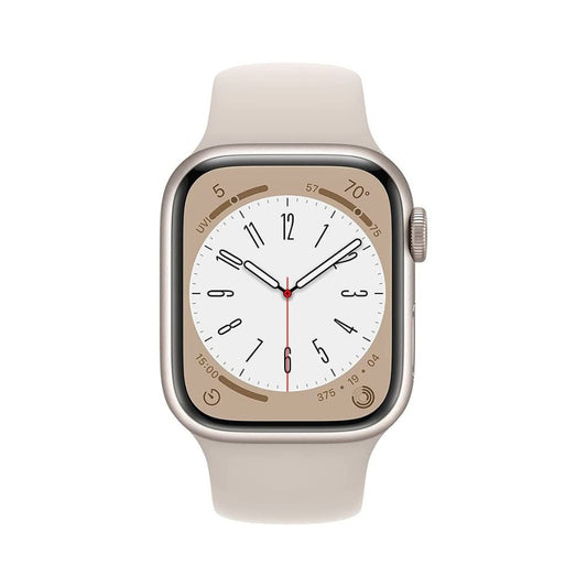 Apple Watch Series 8 GPS+Cell 45mm Starlight Aluminum Case - Starlight Sport Band  - M/L - MNVQ3LL/A