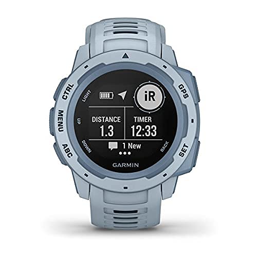 Garmin - Instinct GPS Smartwatch 45mm Fiber-Reinforced Polymer - Sea Foam - 010-02064-64