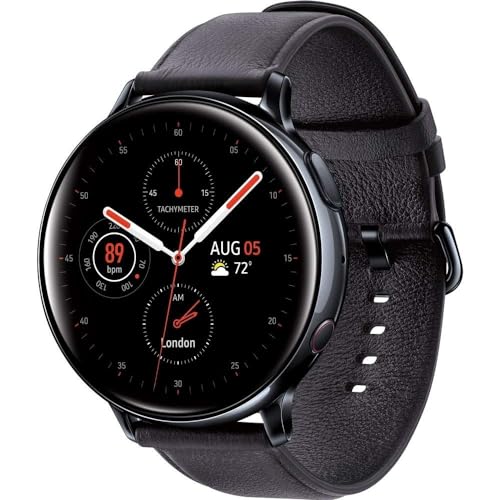 Unlocked - Samsung Galaxy Watch Active2 Smartwatch 44mm Stainless Steel LTE - Silver - SM-R825USSAXAR