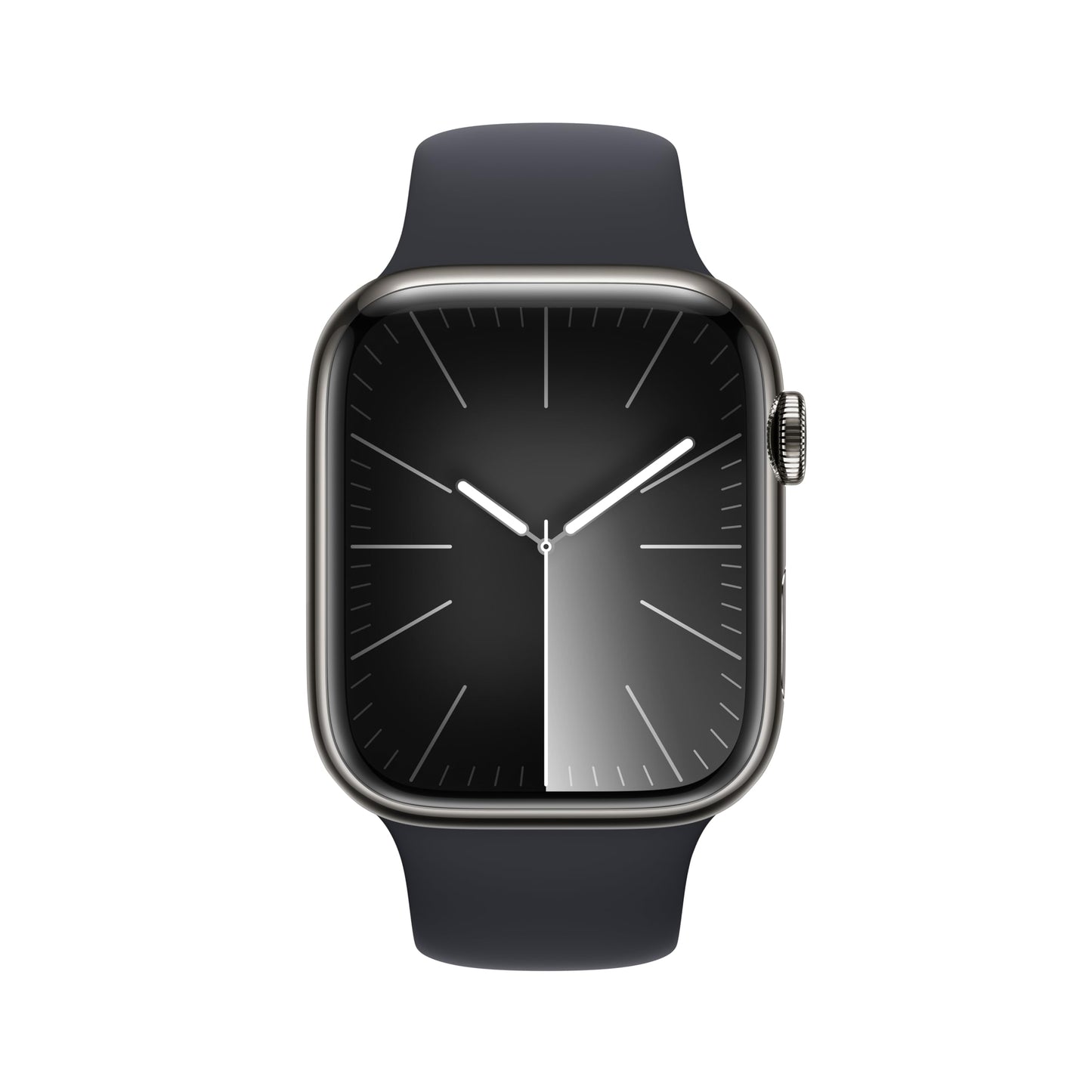 Apple Watch Series 9 GPS+Cell 45mm Graphite Stainless Steel Case with Midnight Band - M/L - MRMW3LL/A