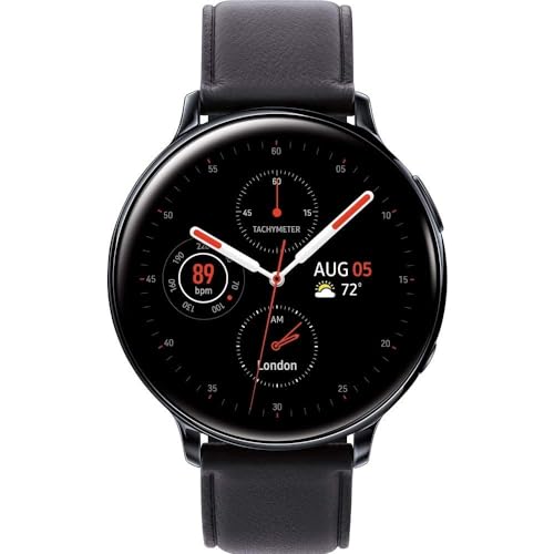 Unlocked - Samsung Galaxy Watch Active2 Smartwatch 44mm Stainless Steel LTE - Silver - SM-R825USSAXAR