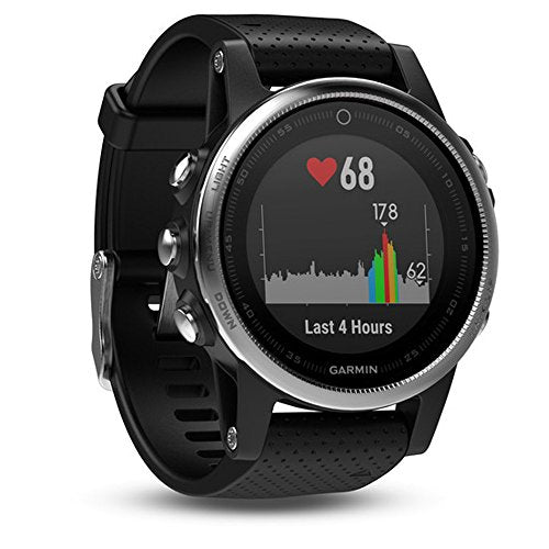 Garmin Fenix 5s 42mm Multisport GPS Fitness Watch with Black Band - 010-01685-02
