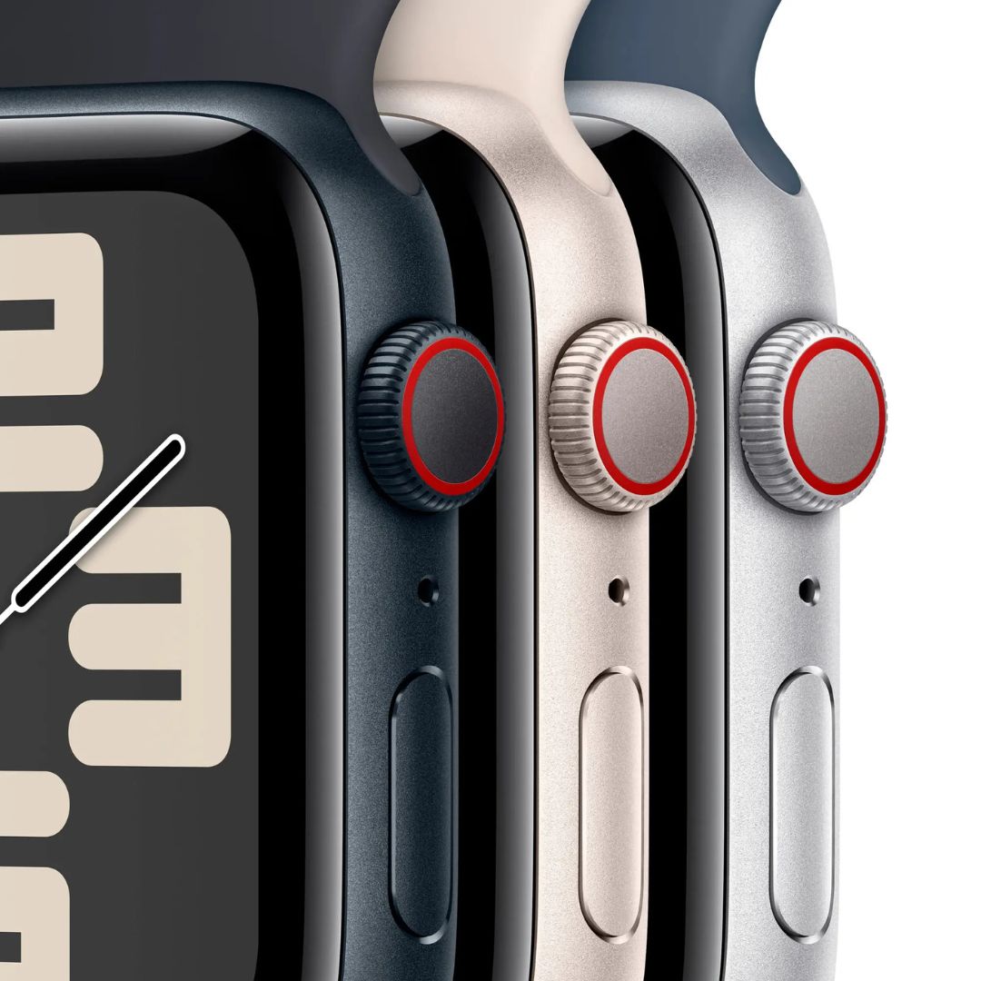 Apple Watch SE 2nd Gen (GPS + Cellular) – 40mm – Starlight Aluminum Case with Starlight Sport Loop – MRG33LL/A