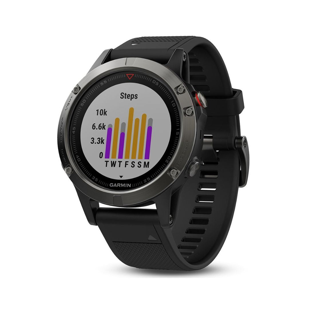 Garmin Fenix 5 Smartwatch 47mm Slate gray with Black Band - 010-01688-00