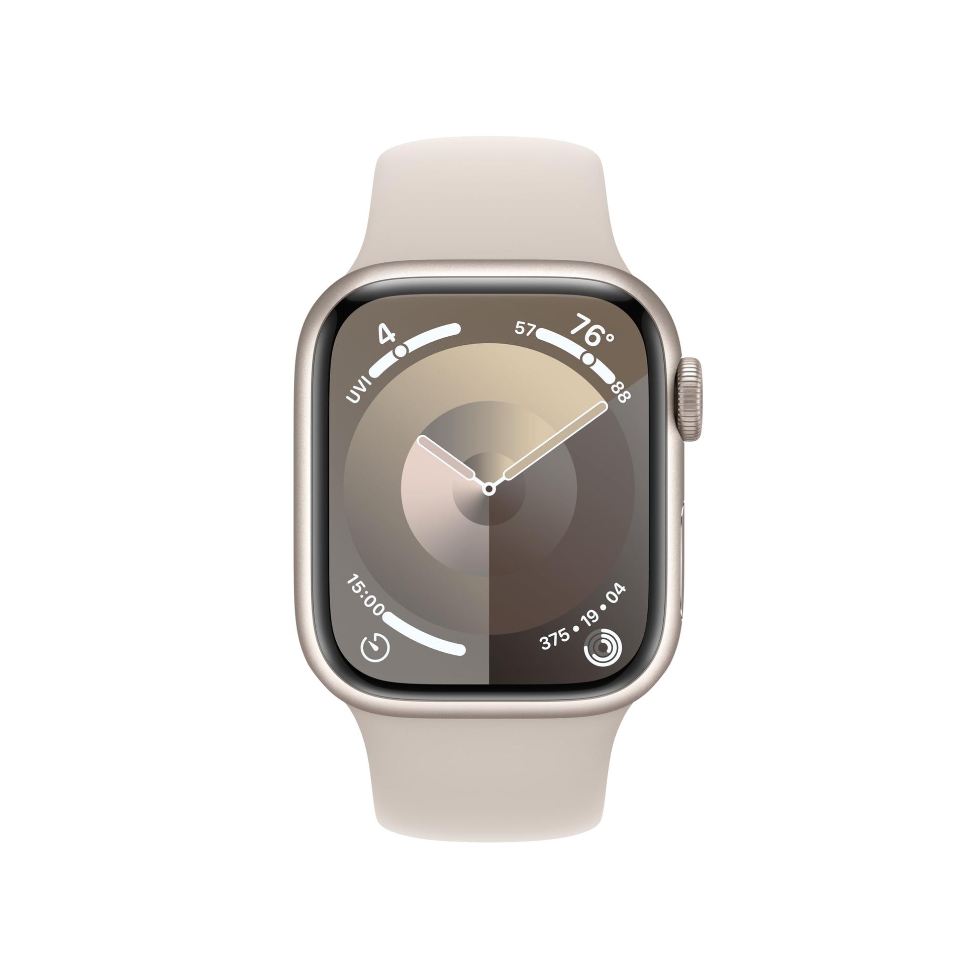 Apple Watch Series 9 (GPS + Cellular) 41mm Aluminum Case with Starlight Sport Band - M/L - Starlight - MRHP3LL/A