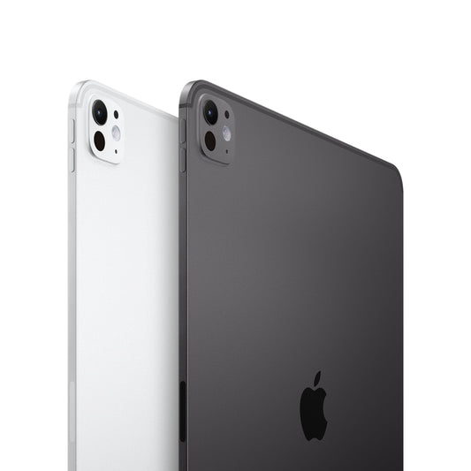 Apple - 11-inch iPad Pro M4 chip (Wi-Fi + Cellular) 256GB with Standard Glass - Space Black - MVW13LL/A