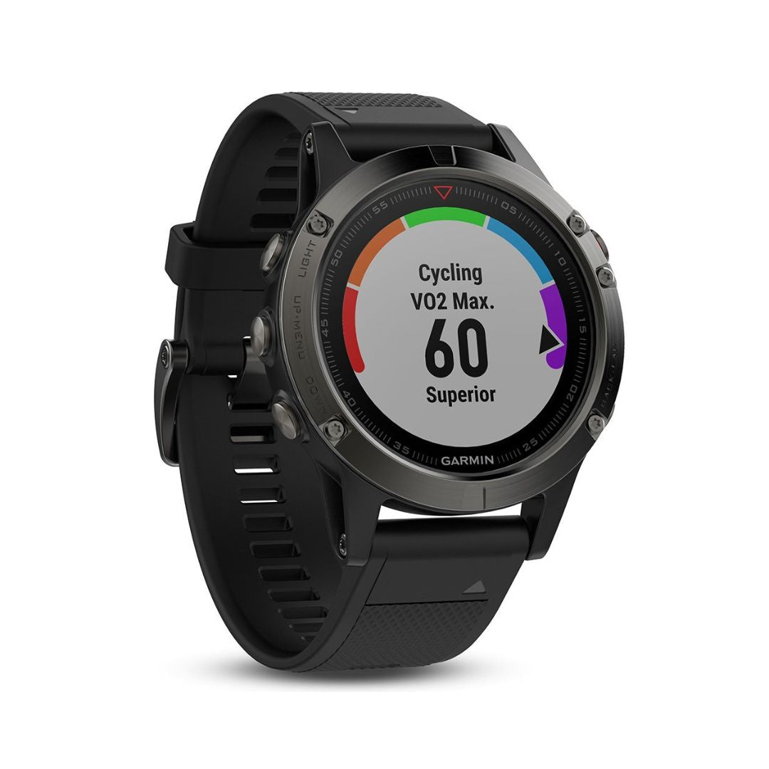 Garmin Fenix 5 Smartwatch 47mm Slate gray with Black Band - 010-01688-00