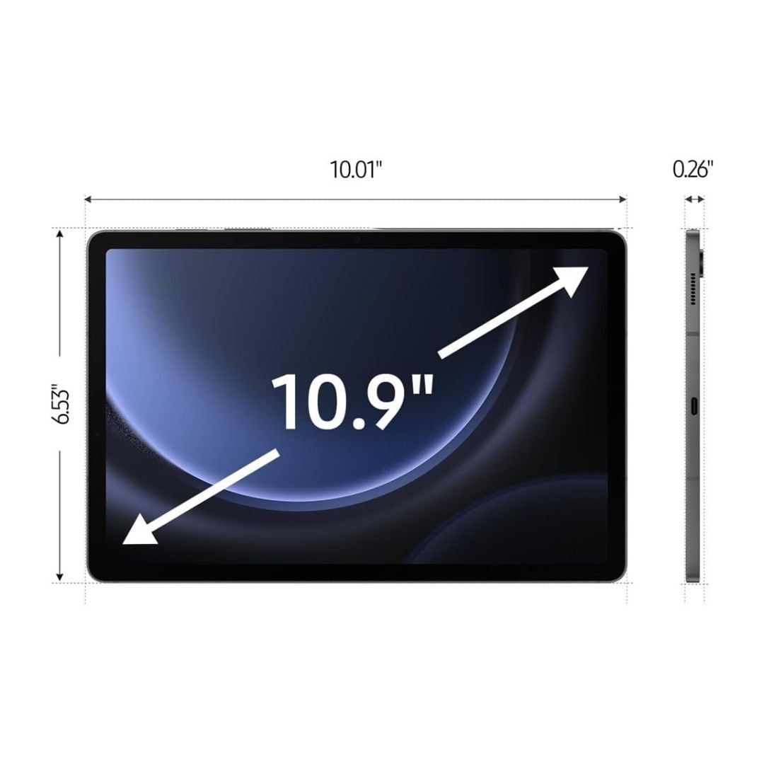 T-Mobile Samsung Galaxy Tab S9 FE 10.9 - with S-Pen - 128GB - Gray - SM-X518UZAAXAU