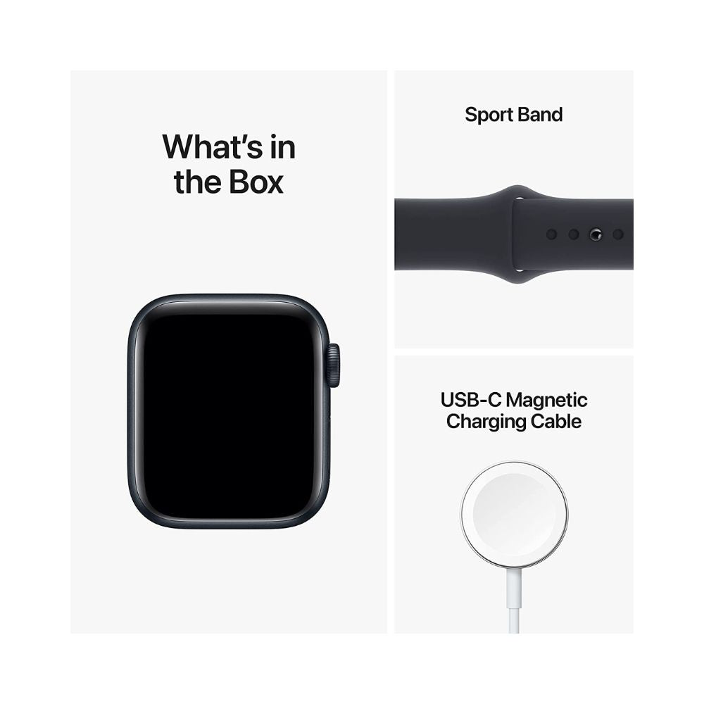 Apple Watch SE (2nd Gen) (GPS + Cellular, 44mm) - Midnight Aluminum Case with Midnight Sport Band, M/L - MNU03LL/A