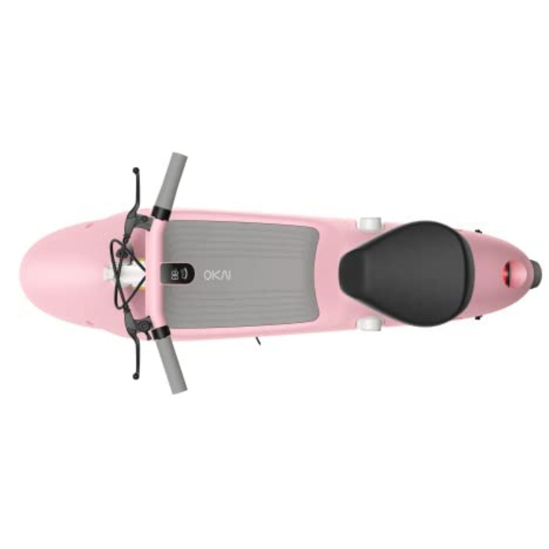 OKAI - Ceetle Pro Electric Scooter with Foldable Seat w/35 Miles Max Range & 15.5mph Top Speed - Pink - EA10C-PINK
