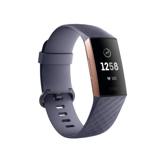 Fitbit Charge 3 Activity Tracker - Rose Gold/Blue Grey - FB409RGGY