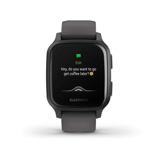 Garmin - Venu Sq GPS Smartwatch 33mm - Shadow Gray/Slate  - 010-02427-00
