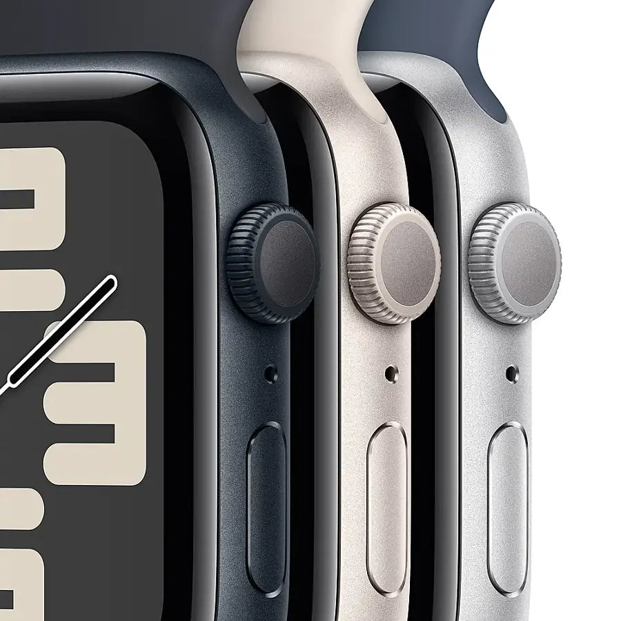 Apple Watch SE 2nd Generation (GPS) – 44mm – Starlight Aluminum Case with Starlight Sport Band – M/L – MRE53LL/A