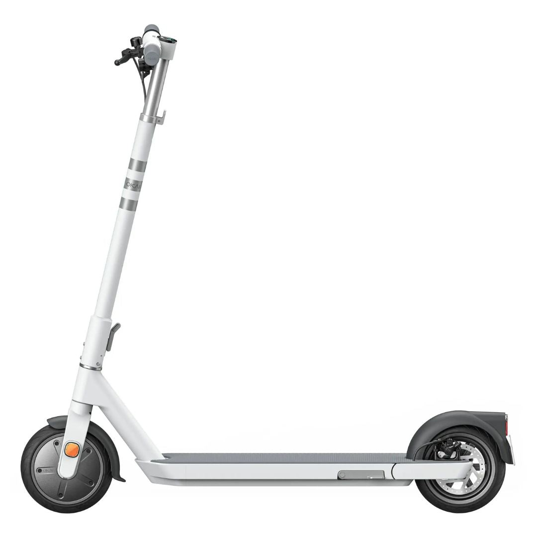 OKAI - Neon II Electric Scooter w/ 25 Miles Operating Range & 15.5 mph Max Speed - White - ES20-WHITE