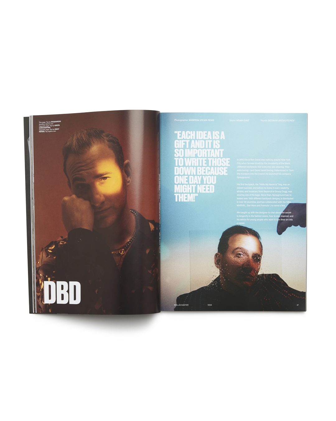 ROLLACOASTER MAGAZINE DBD INTERVIEW COVER LIMITED EDITION UK PRINT