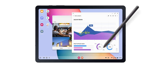 SAMSUNG Galaxy Tab S6 Lite 10.4" 64GB Android Tablet- S Pen Included - Angora Blue - SM-P613NZBMXAR
