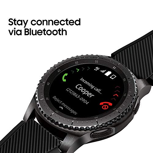 AT&T - Samsung Galaxy Gear S3 Frontier - 46mm - Dark Gray - SM-R765ADAAATT