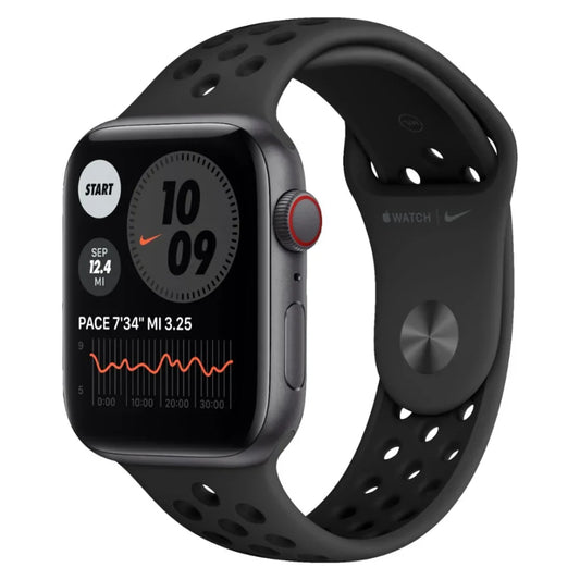 Apple Watch Nike SE GPS Cell 44mm Gray Alum Nike Sport Band - Gray - MG063LL/A