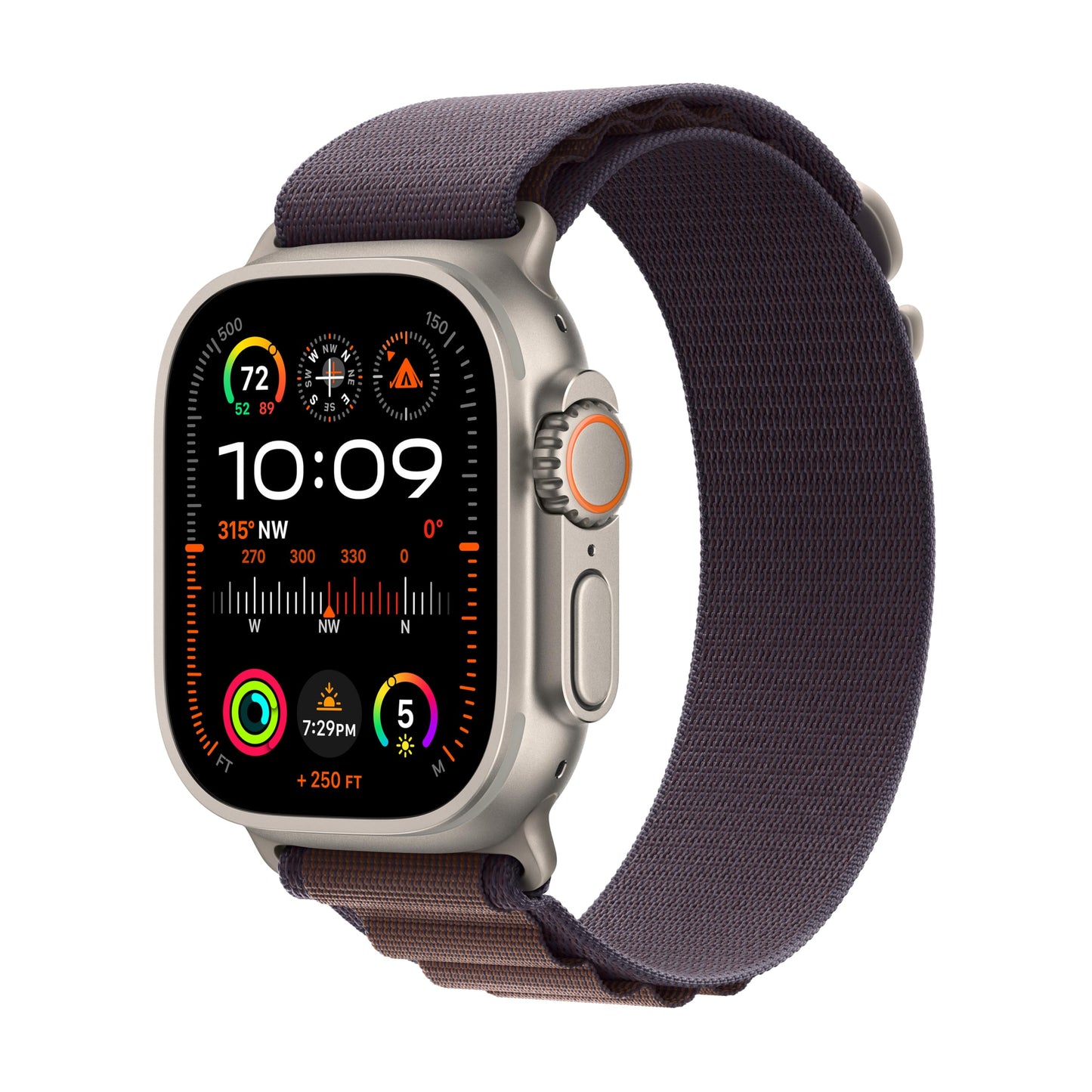 Apple Watch Ultra 2 (GPS + Cellular) 49mm Titanium Case with Indigo Alpine Loop with Blood Oxygen - MRER3LL/A