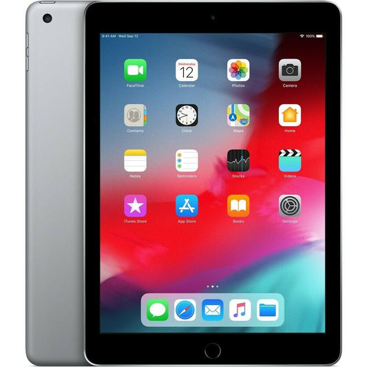 Apple iPad 6th Gen (9.7- inch, Wi-Fi, 128GB)- Space gray - 2018 - MR7J2LLA