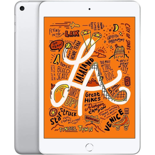 Apple iPad Mini (5th Generation, 2019) – 7.9" Wi-Fi + Cellular – 256GB – Silver – MUXN2LL/A