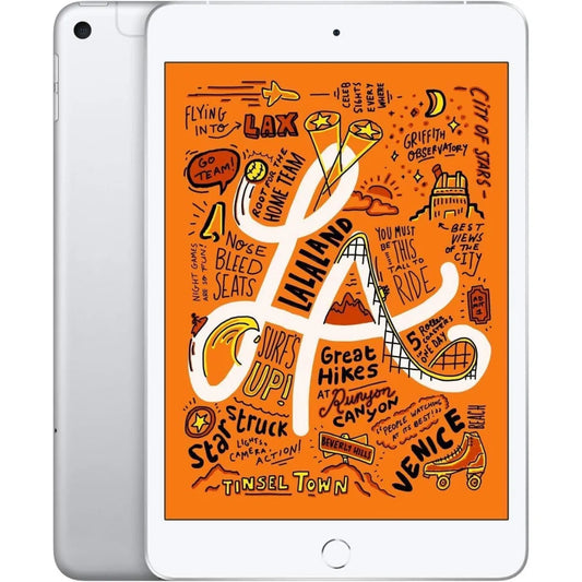 Apple iPad Mini 7.9" 5th Gen (2019) – Wi-Fi + Cellular – 64GB – Silver – MUXG2LL/A