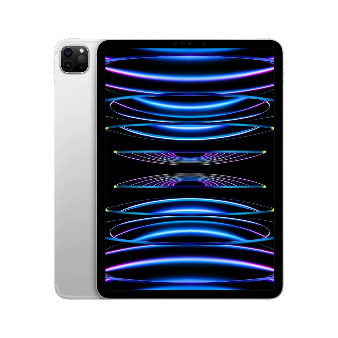 Apple iPad Pro (11-inch, 4th Gen, 2022) – M2 Chip – 256GB – Wi-Fi + Cellular – Silver – MP583LL/A
