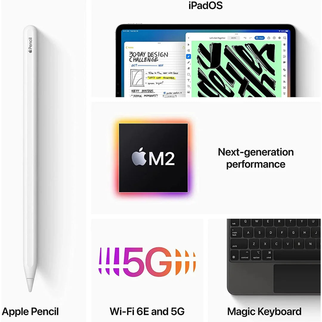Apple iPad Pro 12.9"" 6th Gen (2022) WiFi+Cellular - 2TB - Space Gray - MP663LL/A