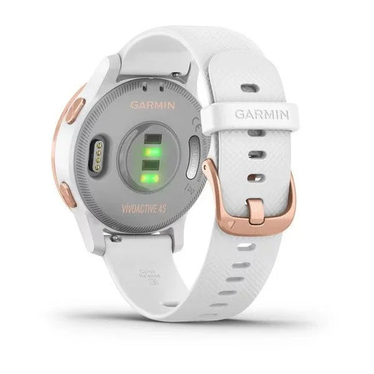 Garmin - vivoactive 4S Smartwatch 40mm Fiber-Reinforced Polymer - Rose Gold - 010-02172-21