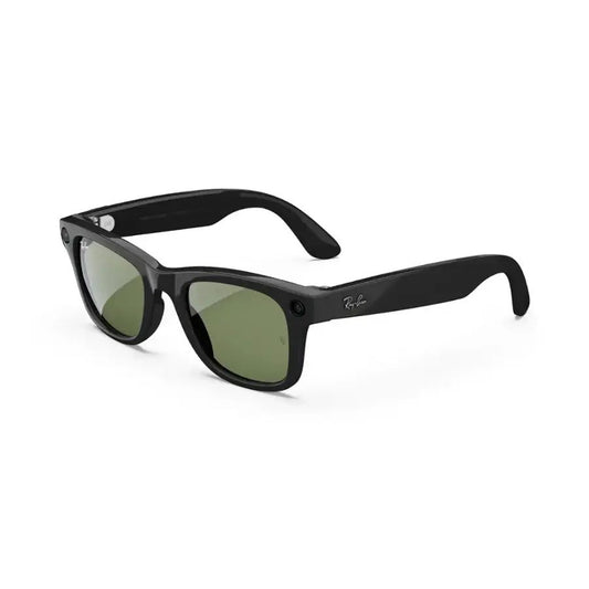Ray-Ban Meta - Wayfarer Large glasses with Meta AI, Audio, Photo, Video Compatibility - Green Lenses