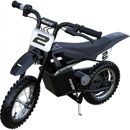Razor MX125 Kid's Dirt Rocket eBike w/ 5.3 Miles Max Range and 8 mph Top Speed - Black - 15118203