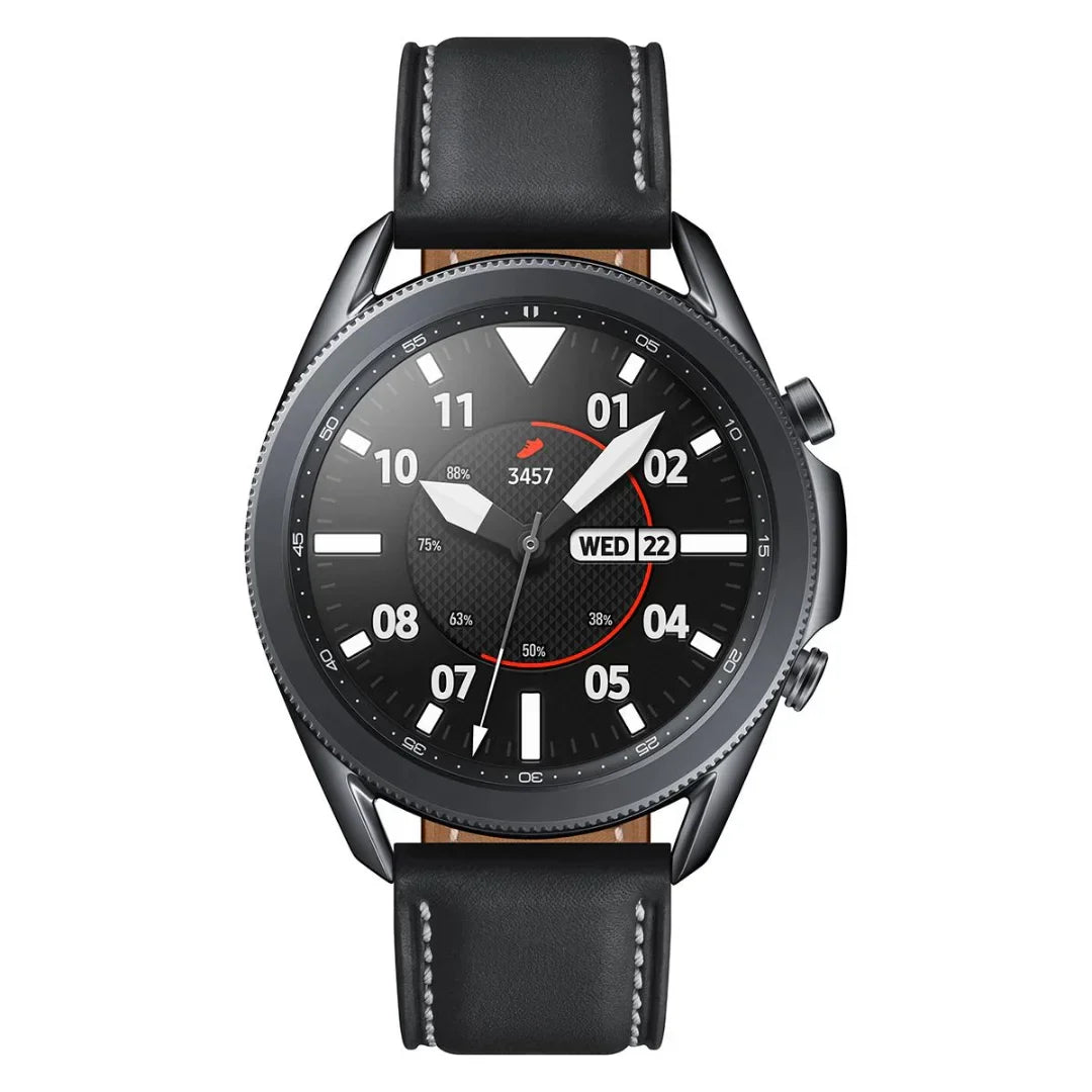 Samsung Galaxy Watch3 SM-R850 41mm Mystic Silver Stainless Steel Case with Black - SM-R850NZSAXAR