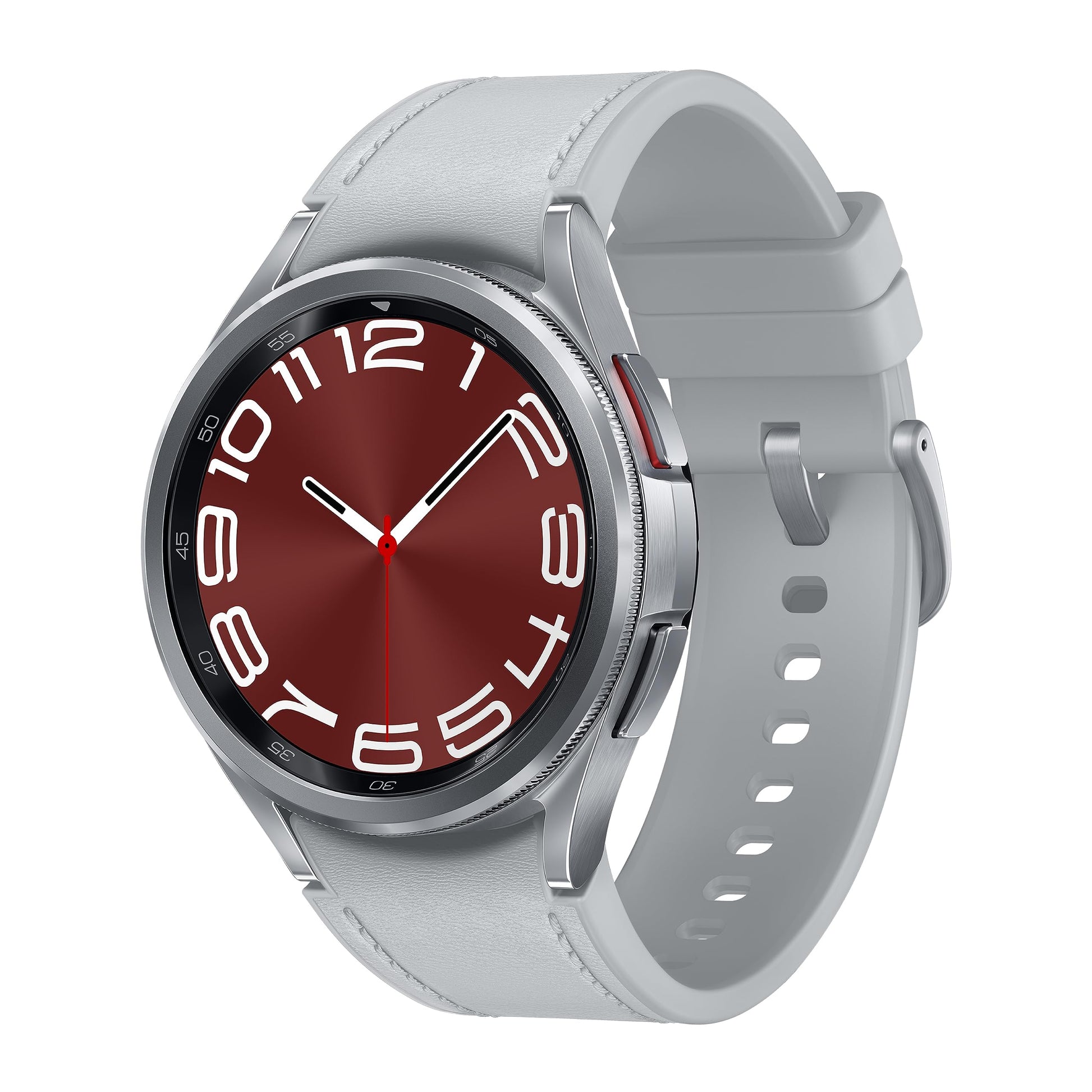 Samsung - Galaxy Watch6 Classic Stainless Steel Smartwatch 43mm LTE - Silver - SM-R955UZSAXAA