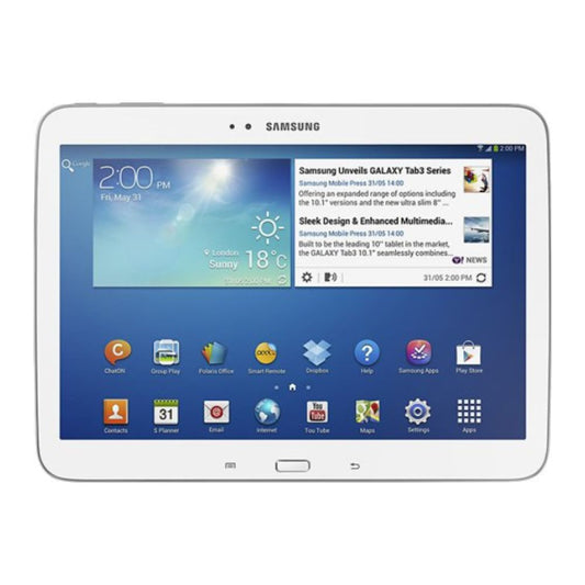 Samsung - Galaxy Tab 3 10.1 - 16GB - White GT-P5210ZWYXAR