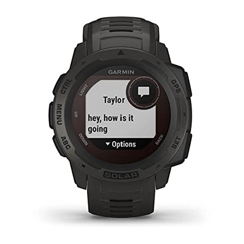 Garmin - Instinct Solar Rugged GPS Smartwatch 45mm Fiber Graphite - 010-02293-10