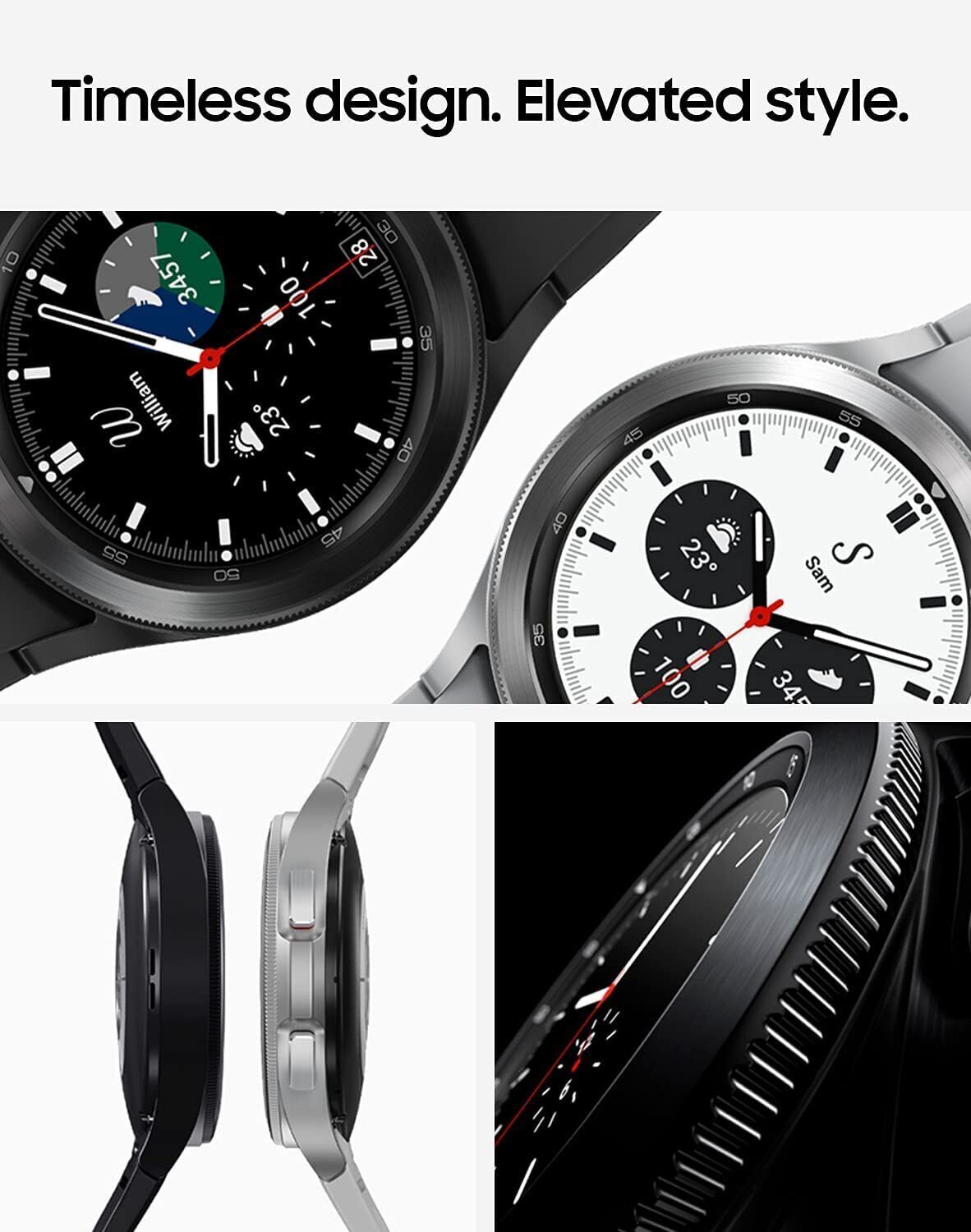 Samsung Galaxy Watch 4 Classic Stainless Steel 42mm LTE Black - SM-R885UZKAXAA