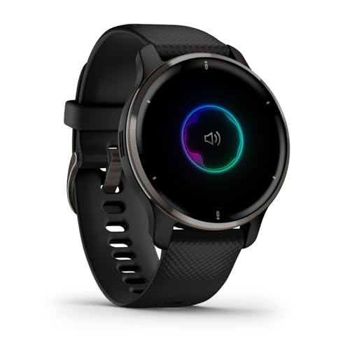 Garmin - Venu 2 Plus GPS Smartwatch 43 mm Fiber-reinforced polymer - Slate - 010-02496-01