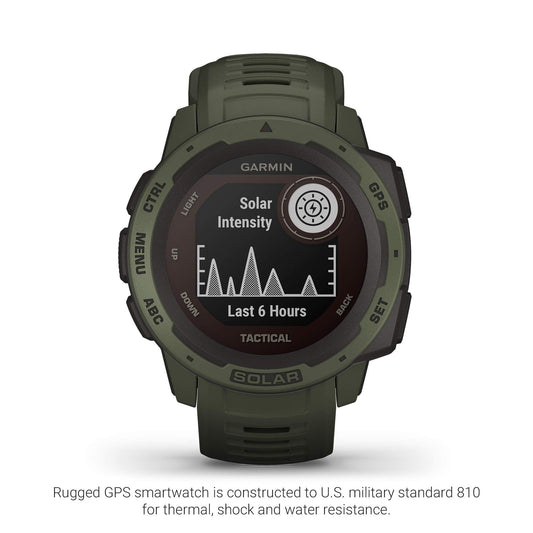 Garmin - Instinct Solar Tactical GPS Smartwatch 45mm - Moss- 010-02293-14