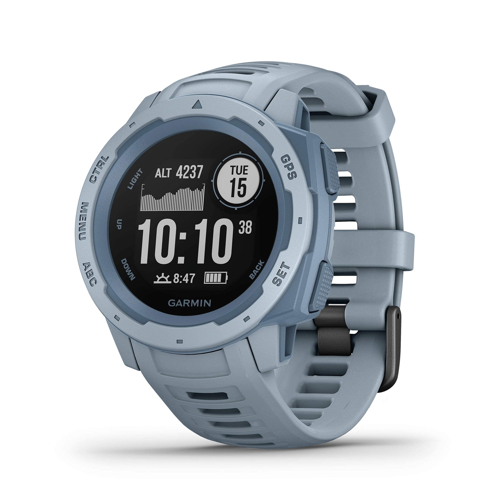 Garmin - Instinct GPS Smartwatch 45mm Fiber-Reinforced Polymer - Sea Foam - 010-02064-64