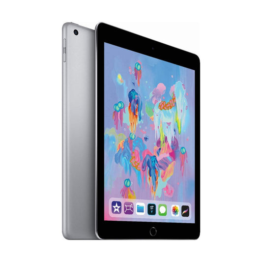 Apple iPad 9.7in 6th Generation WiFi + Cellular (32GB, Space Gray) - MR6V2LL/A